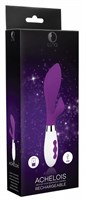 Фиолетовый вибратор-кролик Achelois - 21,8 см. - фото 1417992