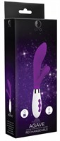 Фиолетовый вибратор-кролик Agave - 23,1 см. - фото 1417994