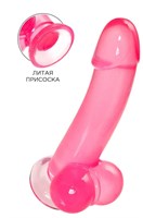 Розовый реалистичный фаллоимитатор Fush - 18 см. - фото 1340831