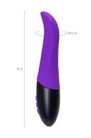 Фиолетовый ротатор «Дрючка-заменитель» с функцией нагрева - 18 см. - фото 1370059