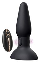 Черная анальная вибропробка с пульсацией в нижней части Thumping Anus Butt Plug - 15 см. 202063 - фото 142976