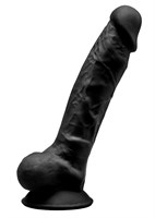 Черный фаллоимитатор на присоске MODEL 1 - 17,5 см. - фото 1342109