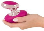 Ярко-розовый вибромассажер Couples Choice Massager - фото 1342254