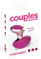 Ярко-розовый вибромассажер Couples Choice Massager - фото 1342259