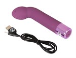 Фиолетовый G-стимулятор с вибрацией G-Spot Vibe - 16 см. - фото 1413842
