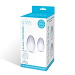 Набор из 2 стеклянных яиц йони 202641