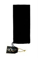 Черная стеклянная вибровтулка - 10,5 см. 202646