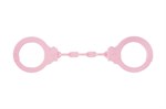 Розовые силиконовые наручники Suppression - фото 1370365
