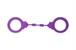 Фиолетовые силиконовые наручники Suppression - фото 1342702