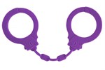 Фиолетовые силиконовые наручники Suppression - фото 1342701