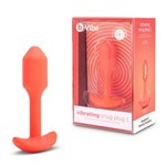 Оранжевая вибропробка для ношения B-vibe Snug Plug 1 - 10 см. - фото 1370415