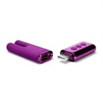 Фиолетовый двухмоторный мини-вибратор Le Wand Deux - фото 1343102