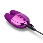 Фиолетовый вибратор с ушками Le Wand Double Vibe - фото 1343107