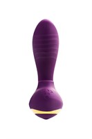 Фиолетовый вибромассажер с двойной стимуляцией Mave - фото 1343138
