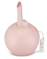 Надувной секс-мяч с реалистичным вибратором - фото 1343283