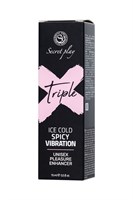 Возбуждающий гель с эффектом вибрации и охлаждения Triple X 3 in 1 Unisex Pleasure Enhancer Gel - 15 мл. 203170 - фото 68074