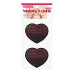 Черные пэстисы-сердечки с красными точками - фото 1343588