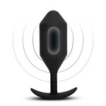 Черная вибропробка для ношения Vibrating Snug Plug 5 - 16,5 см. 203264 - фото 30404