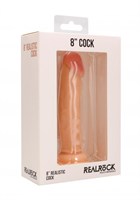 Телесный фаллоимитатор Realistic Cock 8  - 20 см. - фото 1370552