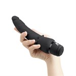 Черный анальный вибратор 7  Slim Anal Realistic Vibrator - 20 см. 203388 - фото 30410