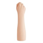 Телесный стимулятор в виде руки со сжатыми в кулак пальцами - 36 см. - фото 1411195