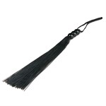 Черная силиконовая плеть Silicone Whip - 32 см. - фото 1343994