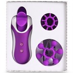 Фиолетовый оросимулятор Clitella со сменными насадками для вращения - фото 1370614