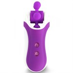 Фиолетовый оросимулятор Clitella со сменными насадками для вращения - фото 1370610