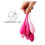 Набор из 6 розовых вагинальных шариков FemmeFit Pelvic Muscle Training Set - фото 1344024