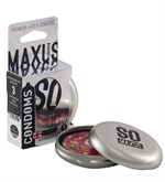 Экстремально тонкие презервативы в железном кейсе MAXUS Extreme Thin - 3 шт. - фото 1344161