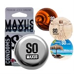 Экстремально тонкие презервативы в железном кейсе MAXUS Extreme Thin - 3 шт. - фото 1432447