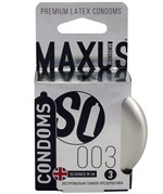 Экстремально тонкие презервативы в железном кейсе MAXUS Extreme Thin - 3 шт. - фото 1344160