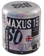 Экстремально тонкие презервативы MAXUS Extreme Thin - 15 шт. - фото 1350462