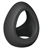 Черное фигурное эрекционное кольцо Flux Ring - фото 438002
