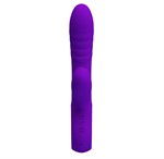Фиолетовый вибратор Jersey с вакуумной стимуляцией - 21,8 см. - фото 1344650