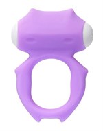 Фиолетовое виброкольцо на пенис Zort - фото 1370815