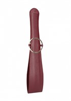 Бордовая шлепалка Belt Flogger - 54 см. - фото 1345309