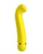 Желтый перезаряжаемый вибратор Raffi - 17,1 см. - фото 1345494