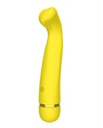 Желтый перезаряжаемый вибратор Raffi - 17,1 см. - фото 1345493