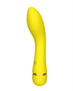 Желтый перезаряжаемый вибратор Whaley - 16,8 см. - фото 1345506
