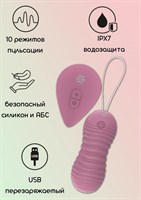 Розовые вагинальные виброшарики с пультом ДУ Era - 8,3 см. - фото 1346156