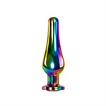 Набор из 3 радужных анальных пробок Rainbow Metal Plug Set - фото 1412655