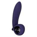 Фиолетовый вибростимулятор зоны G с функцией расширения Inflatable G - 16,5 см. - фото 390679