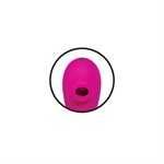 Розовый вибромассажер с клиторальным стимулятором The Note - 16,3 см. - фото 1346526