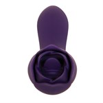 Фиолетовый двусторонний вибратор Thorny Rose - 20 см. - фото 1346564