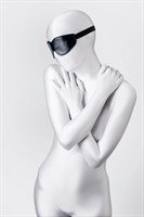 Черная маска Anonymo из искусственной кожи - фото 1346697