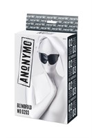Черная маска Anonymo из искусственной кожи - фото 1346703