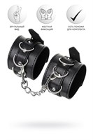 Черные наручники Anonymo на сцепке - фото 306777