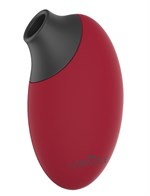 Бордовый вакуумный стимулятор клитора Adara - фото 1347015