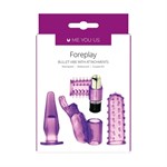 Фиолетовый вибронабор Foreplay Couples Kit - фото 1347142